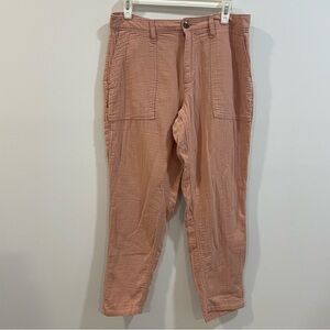 Old Navy Womens Light Pink/peach Cargo Pants Cotton. Sz 10